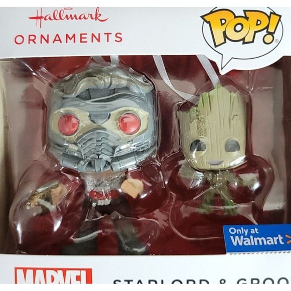 Funko Pop Hallmark Ornaments Starlord & Groot GOLD Chase & Common 4 Pops NEW - Picture 10 of 11